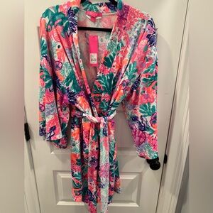 Lilly Pulitzer NWT Elaine Velour Robe